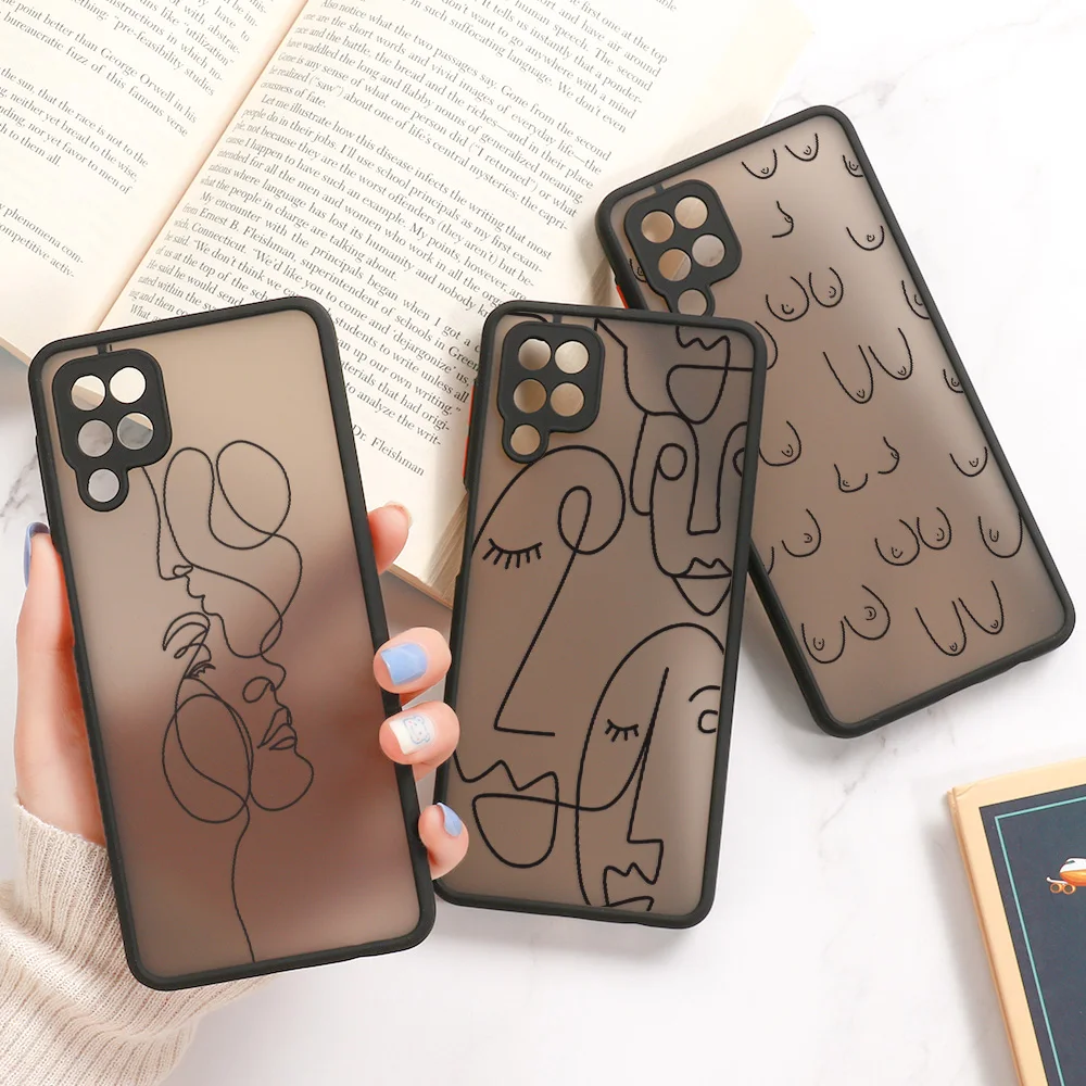 Чехол для Samsung A32 A52 A72 A51 A71 A12 A21S A31 A42 A50 A11 чехол S21 Ultra S20 FE S10e Plus матовый с сексуальной