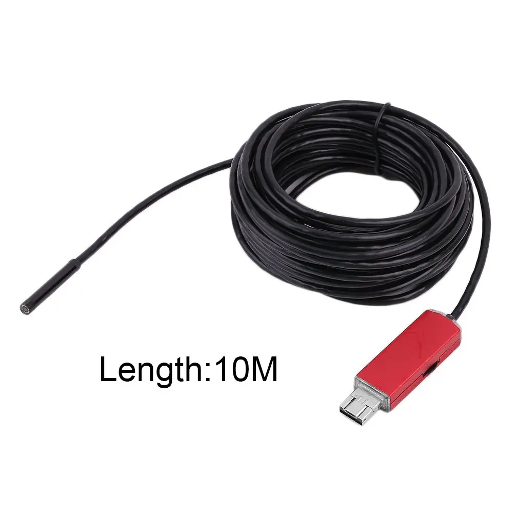

5.5MM Lens Diameter 10M 2 In 1 Dual Interface USB Waterproof Endoscope USB Inspection LED Borescope For Android