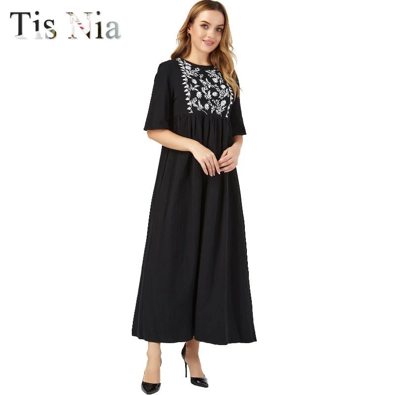 Женское винтажное платье с цветочной вышивкой элегантное Дамское Платье