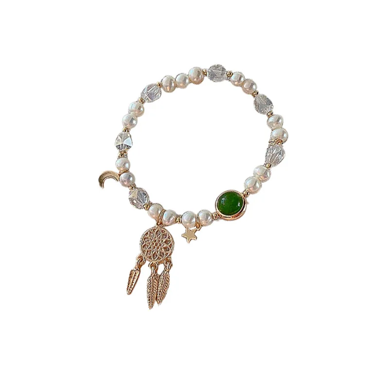 

VA-107 Girlfriend gift crystal dream catcher element bracelet turn beads Sen series fresh bracelet women