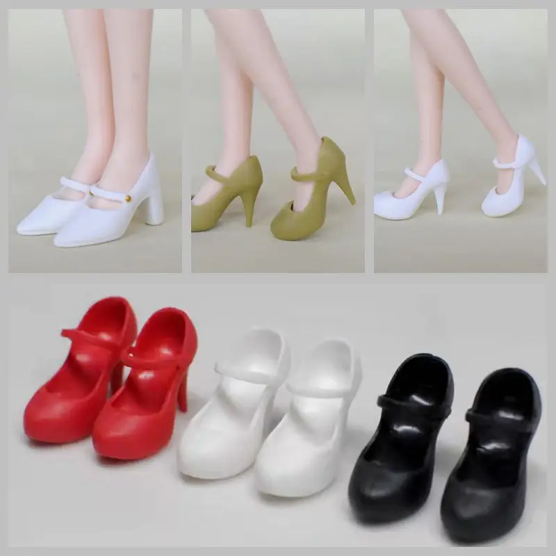 

1/6 BJD Doll Shoes Office Lady Female High Heel Shoes for Barbie Sandals Sneakers for Blyth Dollhouse Accessories Toy Kids Gift