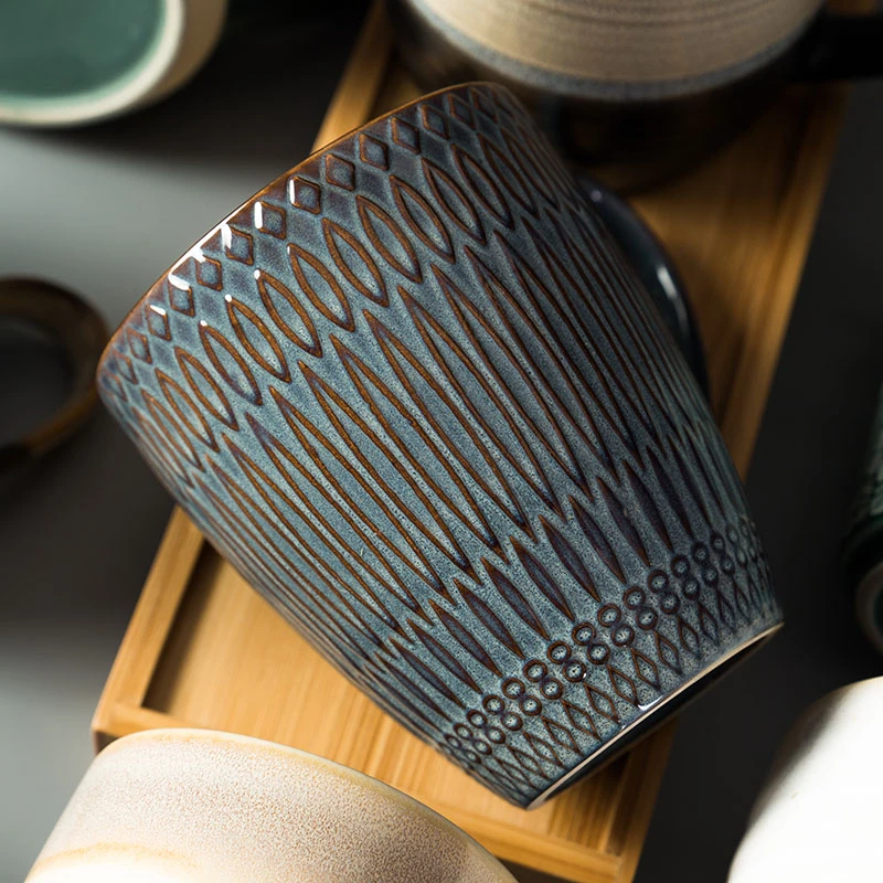 Кофейная чашка кружка чайная ручная роспись керамическая для воды креативная