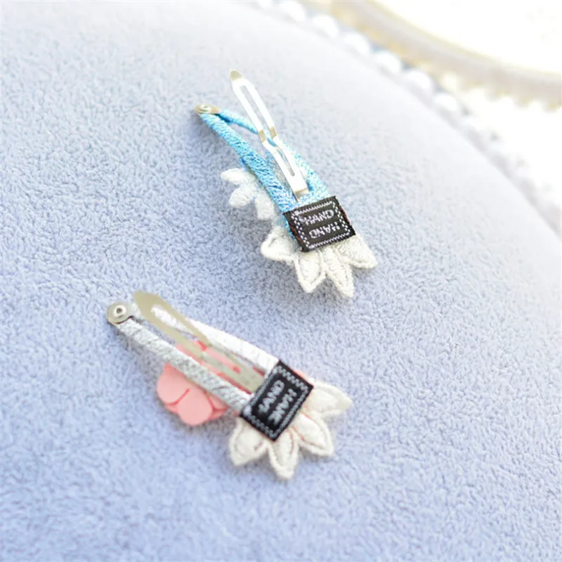 10 шт./лот детские заколки для волос девочек малышей двойные цветы шпильки заколка