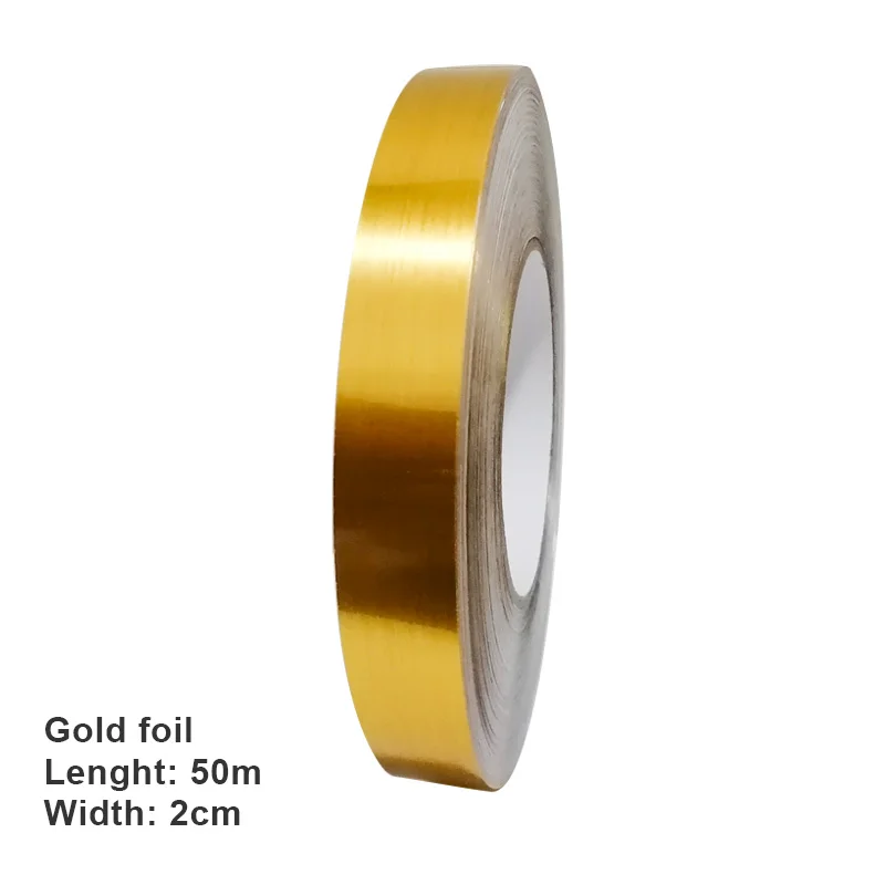 Gold foil 2cm ITNEX 50 метров аксессуары для ванной комнаты наборы стены уплотнительная лента Водонепроницаемый зазор уплотнительная лента полоса клейкая напольная плитка украшение дома - Цвет: Gold foil 2cm