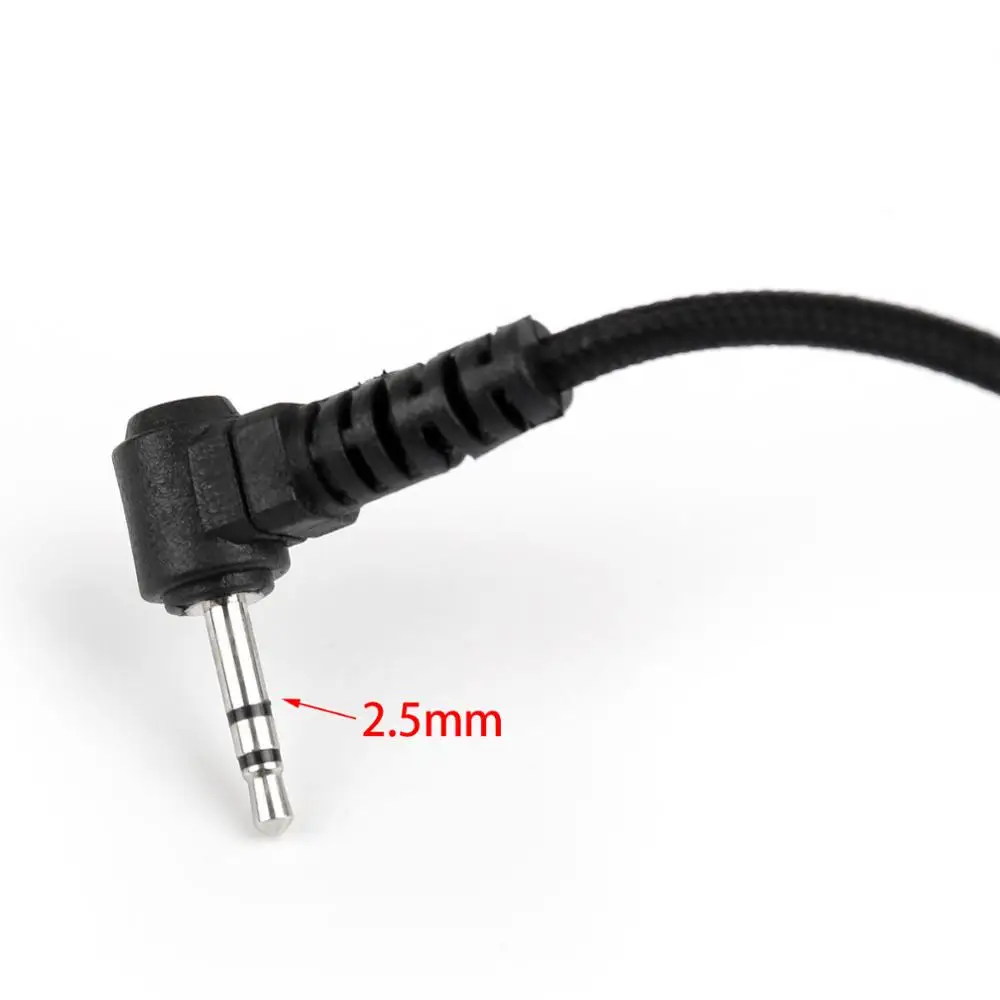Artudatech 5 шт. 2 мм нейлоновая гарнитура с ушным крючком PTT Mic для Motorola T6200 T6220 T280