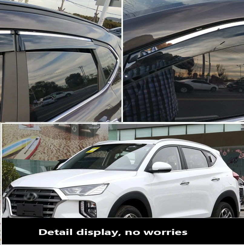 

Side Window Deflector For Hyundai Tucson 2015 2016 2017 2018 2019 2020 Acrylic Sun Rain Deflector Weather Shield