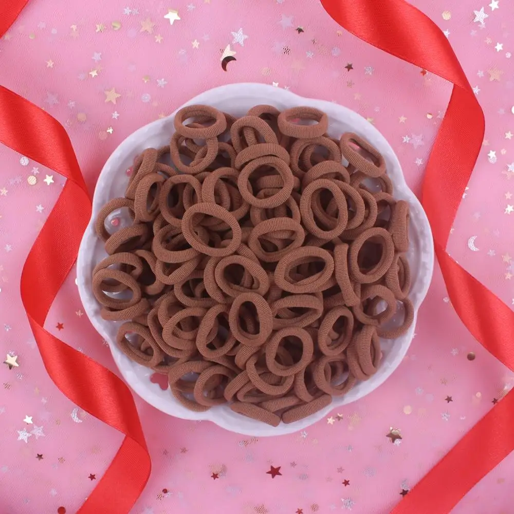 Новинка 2019 модные эластичные повязки для волос из спандекса кофейного цвета 5