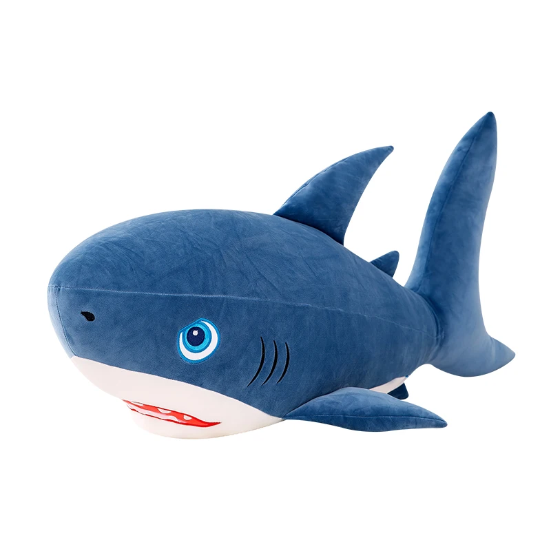 

New Nice Huggable Giant Shark Plush Toys Stuffed Fish Pillow Cushion Toys Lifelike Appease Soft Animal Kids Baby Children Gift