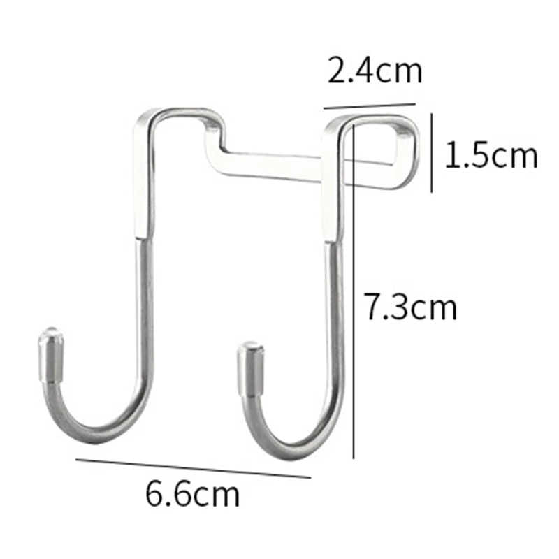

Stainless Steel Free Punching Cabinet Door Without Trace Hook S-type Door Hanger Hanger Door Back Coat Hook Small Hook