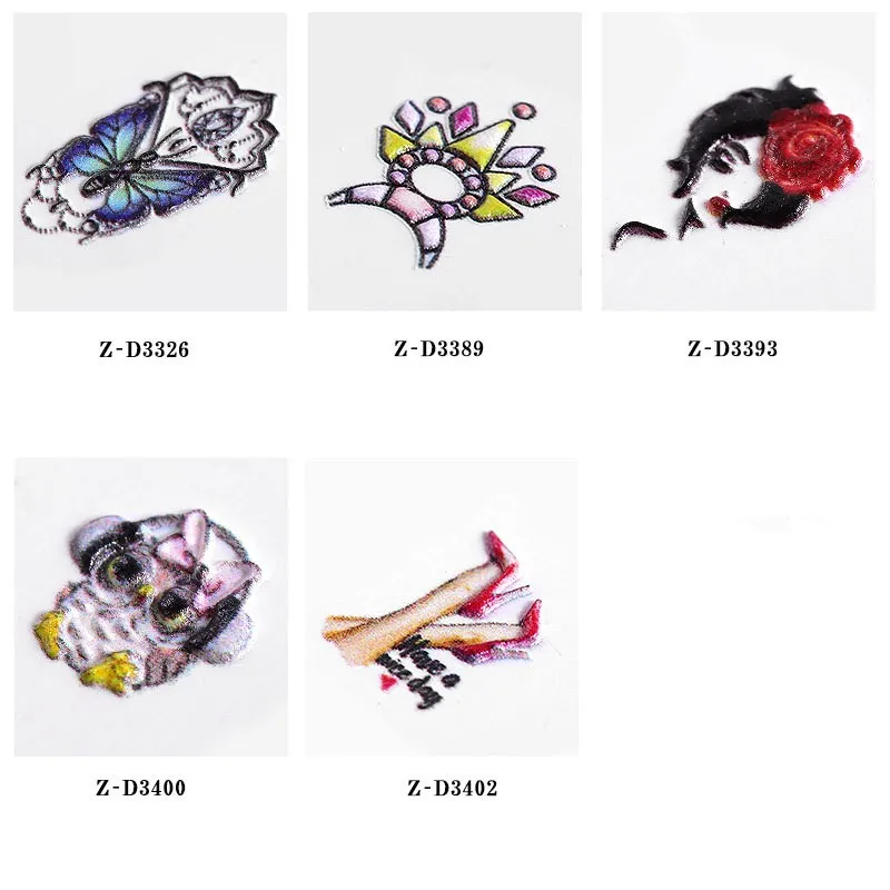 25 Designs Flower Series Butterfly 5D Self Adhesive Embossed Nail Stickers Acrylic Engraved Water Decals DIY Decor Z09 |