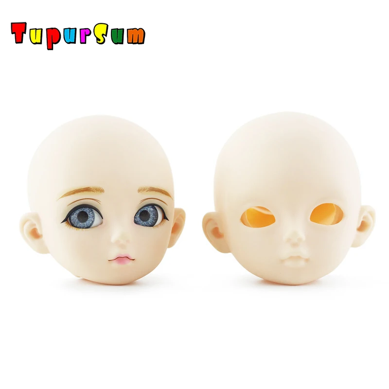 

Bjd Doll Accessories Doll Head Opening Cover 3 Points DIY Makeup for 60cm Baby Girl Dolls Head 3D Eye Baby Doll Gifts for Girls