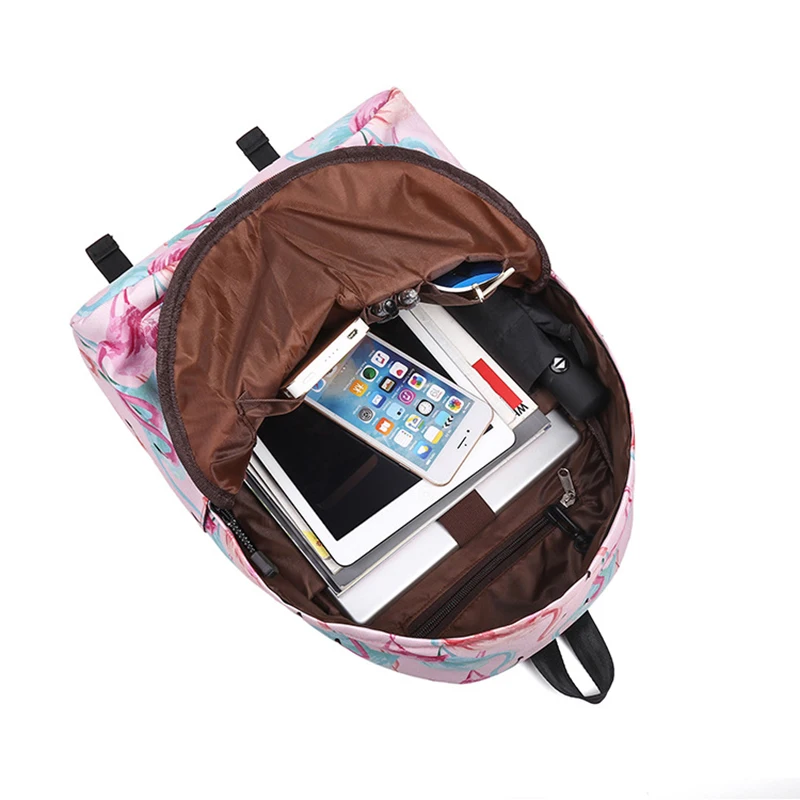 Детская школьная сумка детский рюкзак с фламинго для девочек милый дошкольный