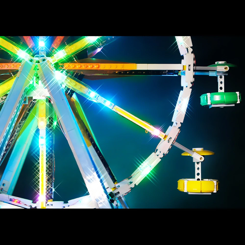 

Light Set For Creator Expert Ferris Wheel Building Blocks Model Led Light Kit Compatible With 10247 NOT Included Model