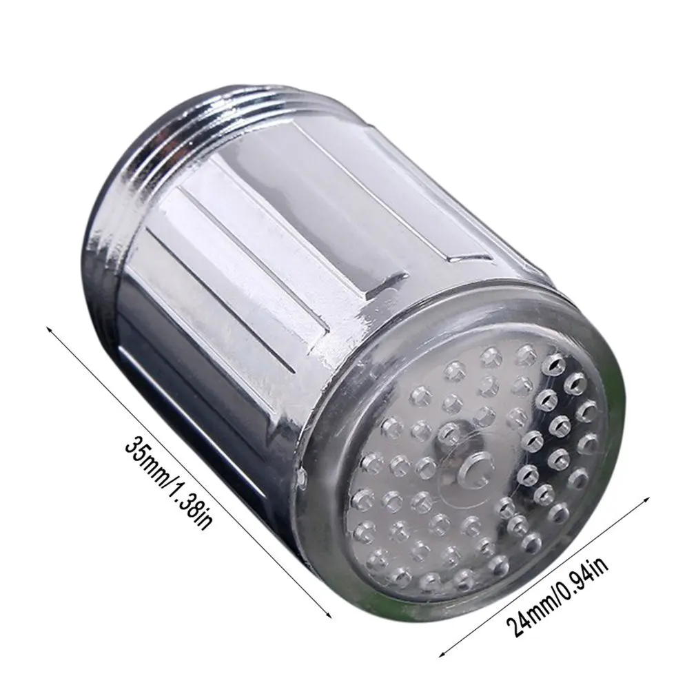 

Light-up LED Water Faucet Changing Glow Kitchen Bathroom Light Shower Tap Water Saving Novelty Luminous Faucet Nozzle Head