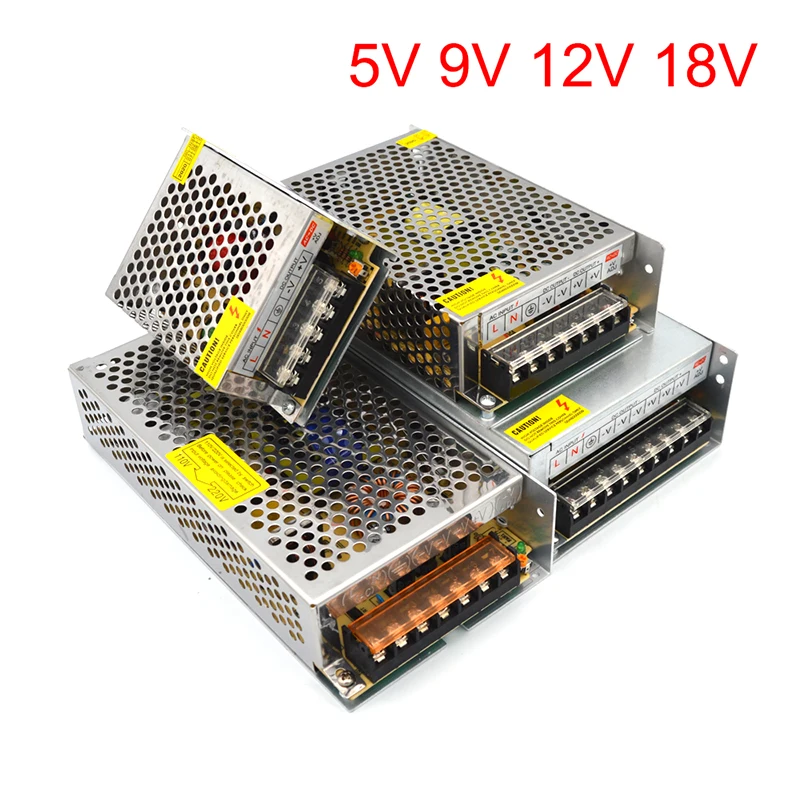 Импульсный источник питания трансформатор переменного тока 5 В 9 12 18 в 220 1 А 2 3 10 20 30