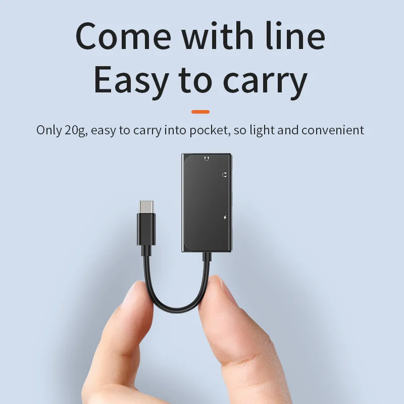 

BASIKE 3 In 1 Type C Charging Adapter 3.5mm Jack Audio Video Aux Earphone Adapter For Xiaomi mi Note 8 Pro For Huawei Samsung