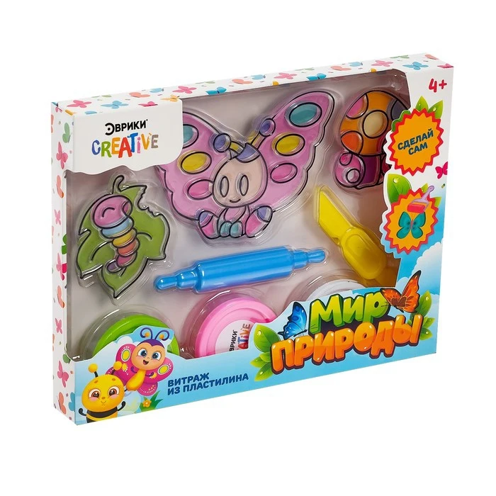 Витраж из пластилина Мир природы | Игрушки и хобби