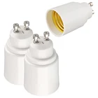 Переходник для цоколя лампы GU10-E27, папа-мама GU10, адаптер для светодиодного освещения с защитой от огня