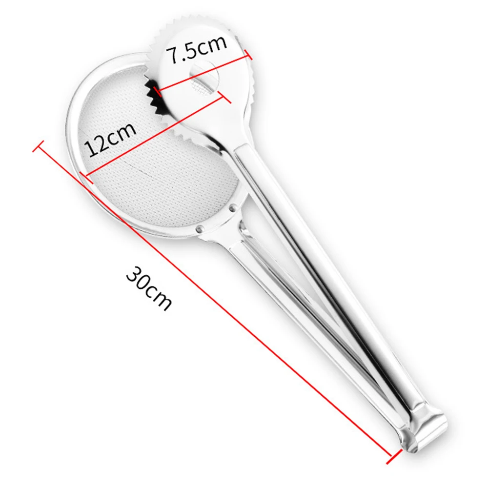 

Stainless Steel 2 in 1 Frying Clip Multi-function Oil Filter Clip Fried Food Spoon Clip Oil-proof Fried Spoon Cooking Tool