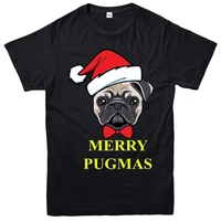 pug christmas t shirt merry pugmas funny xmas festive adult kids tee top