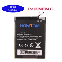 100 new high quality battery homtom c1 3000mah for homtom c1 bateria batterie cell phone batteries