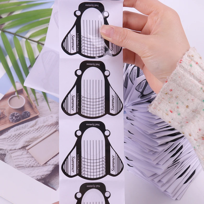 100 шт./упак. инструменты для дизайна ногтей акриловые УФ гелевые наконечники