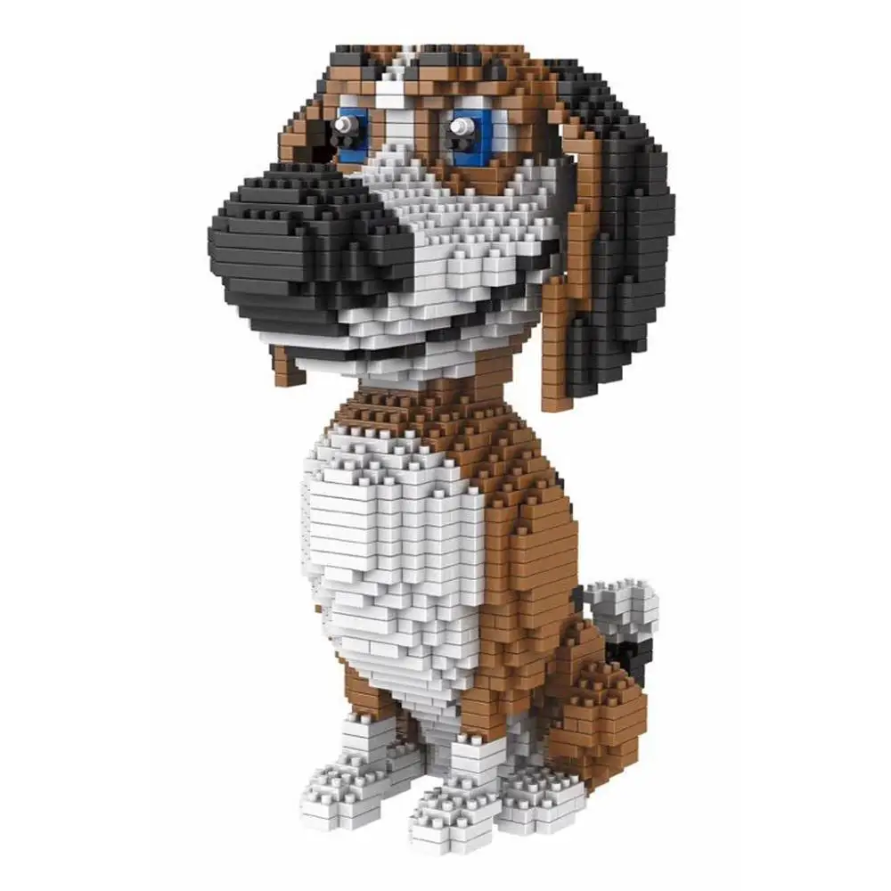 Лидер продаж конструктор Lepining классический мультяшный имидж Ozzy dog щенок мини