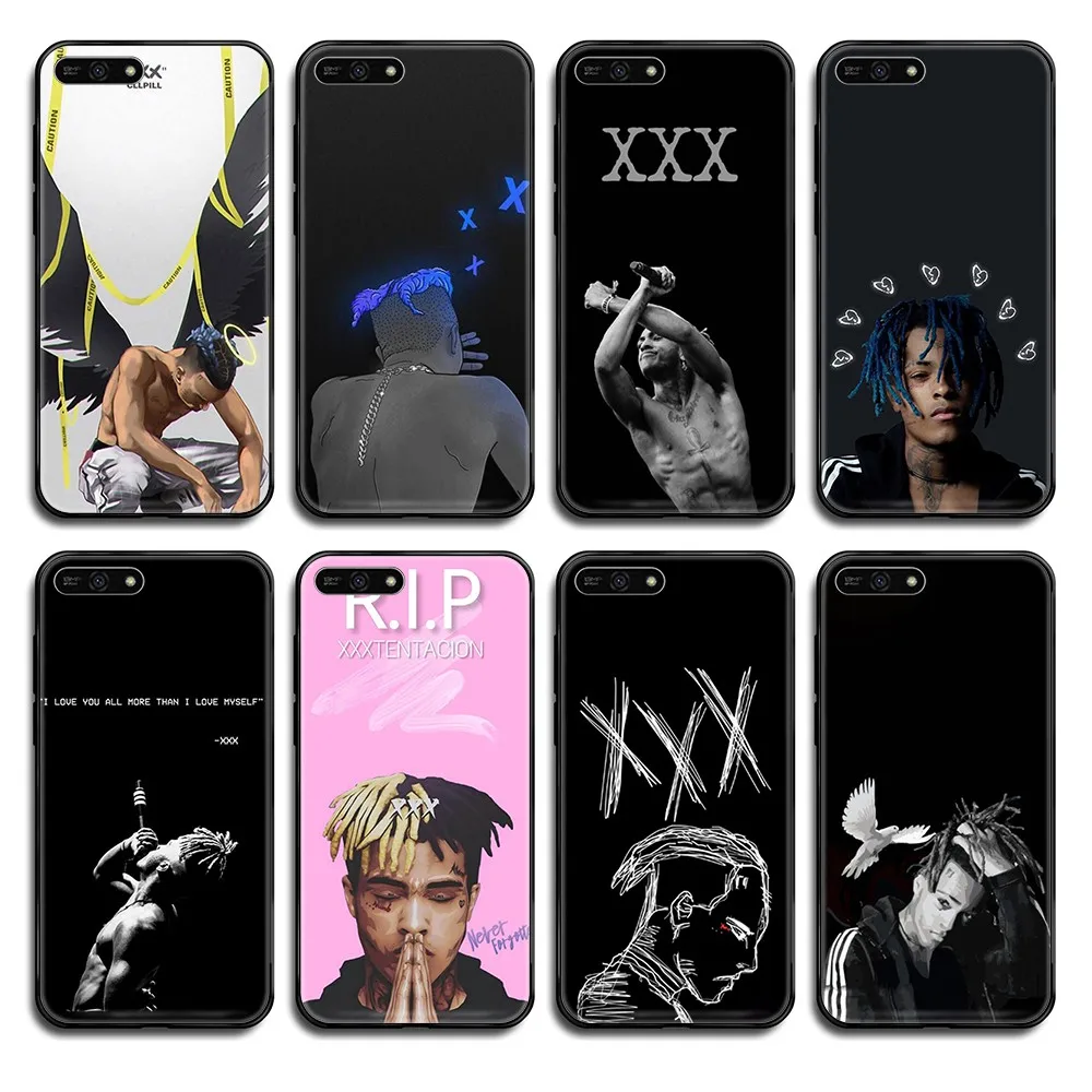 Роскошный чехол для телефона Rap Singer XXX Tentacion черный Huawei Honor Mate 5 6 7 8 9 10 20 30 A C X Lite Pro |