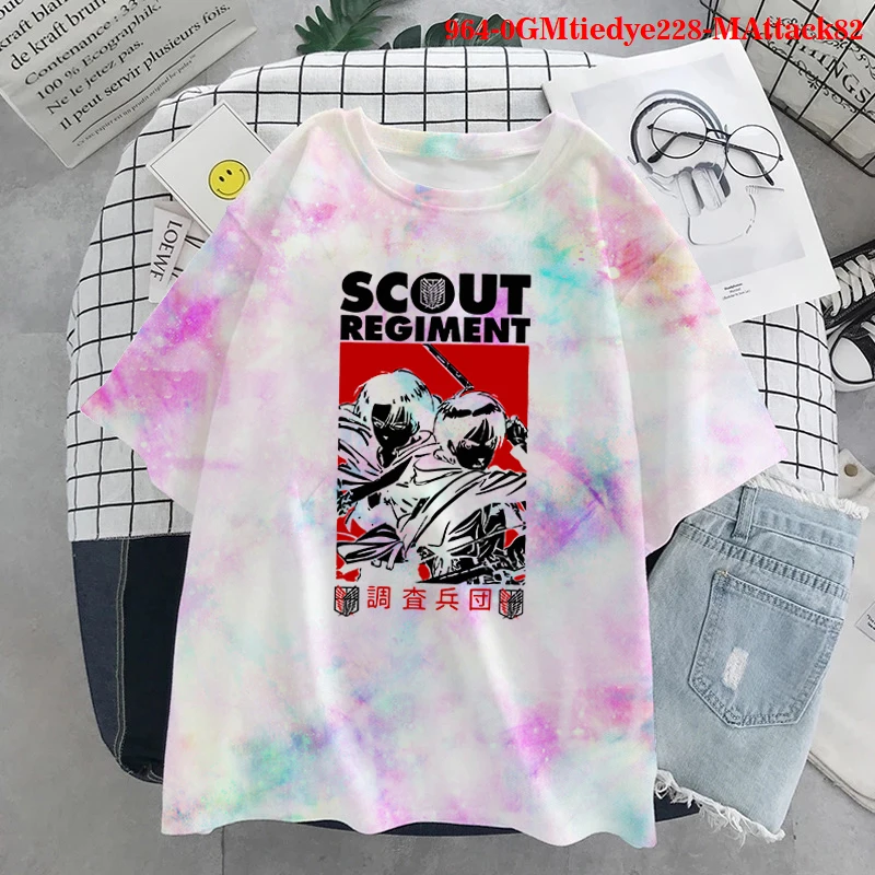 

Summer Fashion Shirt Attack on Titan Anime Graphic T Shirt Women Men Tops Base O-neck Shingeki No Kyojin Tees Funny Girls Tshirt