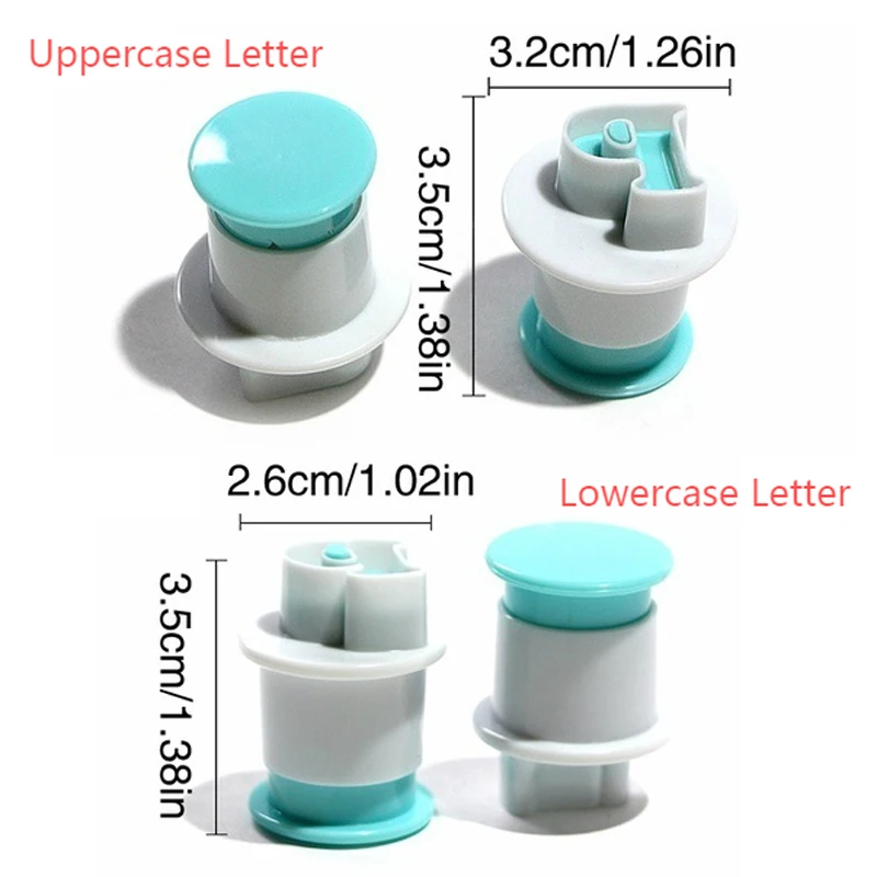 

Letter Mold Plastic Bakeware Pastry Mini Lowercase Uppercase Cake Decorating Tool Chocolate Fondant Cookies Cutter Cupcake