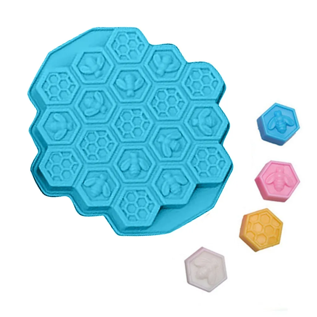 

Silicone Ice Cream Mould Faveolate Shape Ice-Cube Maker Ice Tray DIY Dessert Mold Ice-Cube Mold Storage Containers ijsstokjes