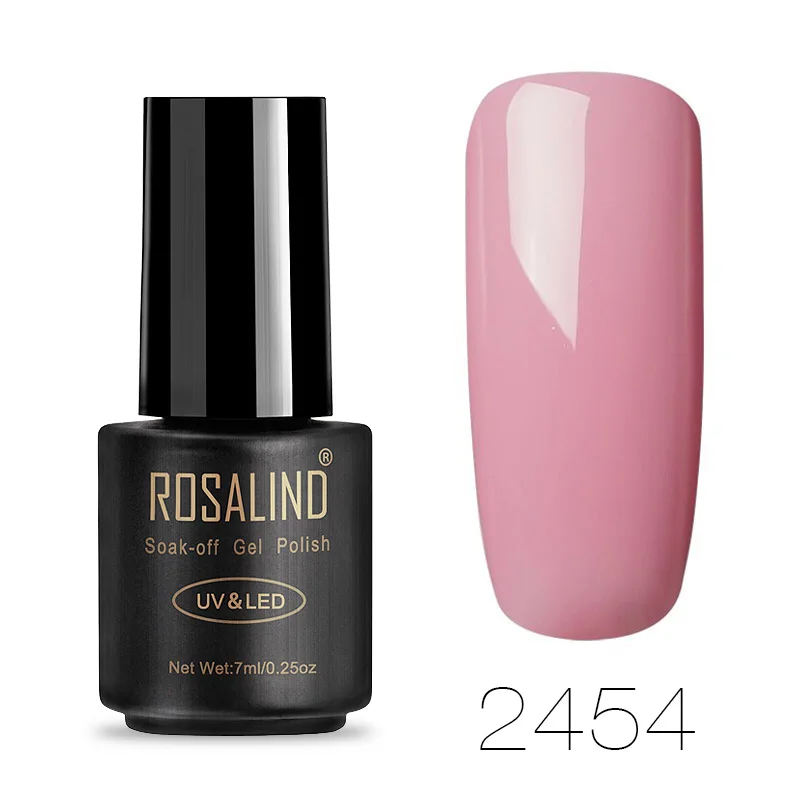 RA2454 ROSALIND гель для ногтей все для маникюра Лак для ногтей гибридные лаки для маникюра полуперманентный УФ гель лак Топ праймер - Цвет: RA2454