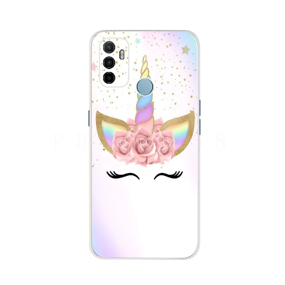 For Oppo A53 Case Cute Cat Painted Cover For Oppo A53 Phone Cases CPH2127 OppoA53 Full Coque Bumper 6.5'' Oppo A 53 Phone Fundas oppo cover