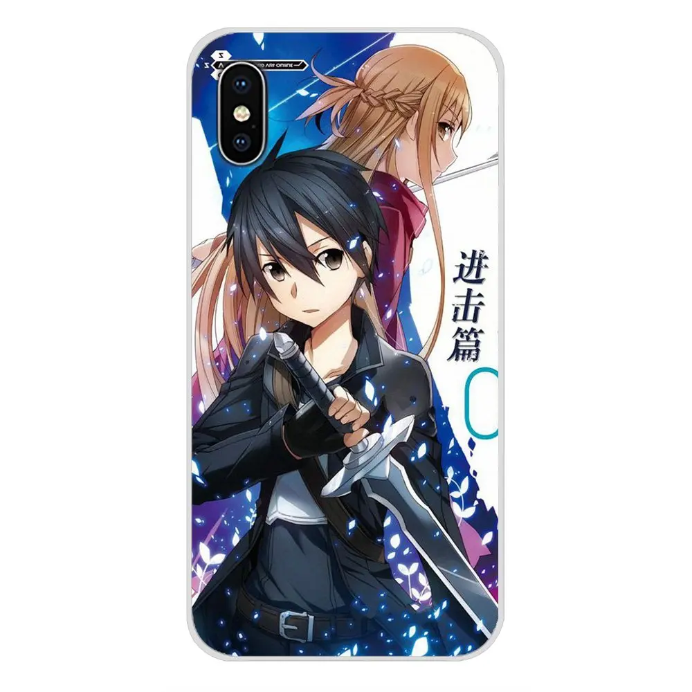 Чехлы для телефона LG G3 G4 Mini G5 G6 G7 Q6 Q7 Q8 Q9 V10 V20 V30 X Power 2 3 K10 K4 K8 2017 Sword Art Online японского аниме.