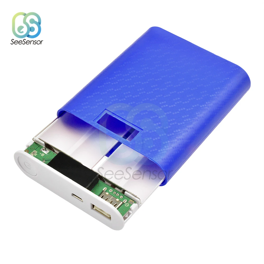 4X 18650 USB внешний аккумулятор зарядное устройство корпус DIY коробка с экраном