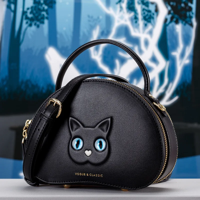 

Luxury Brand Top Cowhide Fashion Solid Color Multi-layer Small Round Bag All-match Single Shoulder Messenger Bag Women's Wallet