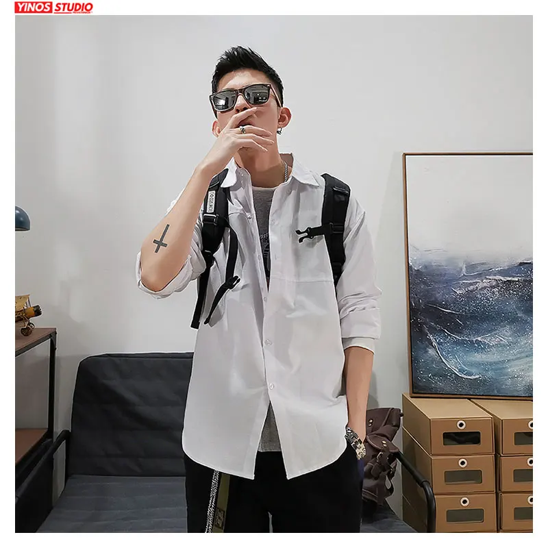 Прямая поставка 2020 одноцветные Японские футболки Харадзюку с коротким рукавом