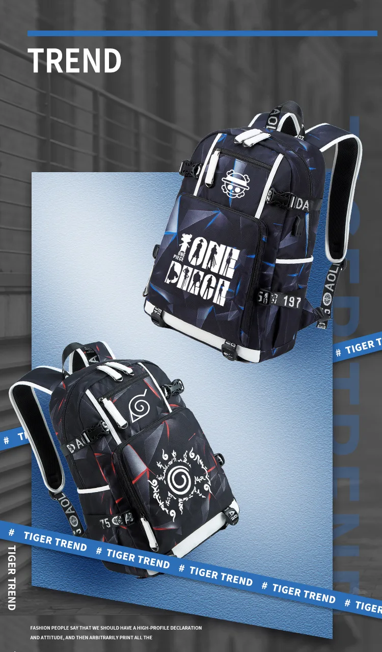 Светящийся школьный рюкзак SCP Cosplay из ткани Оксфорд с USB зарядкой|Мужские рюкзаки|