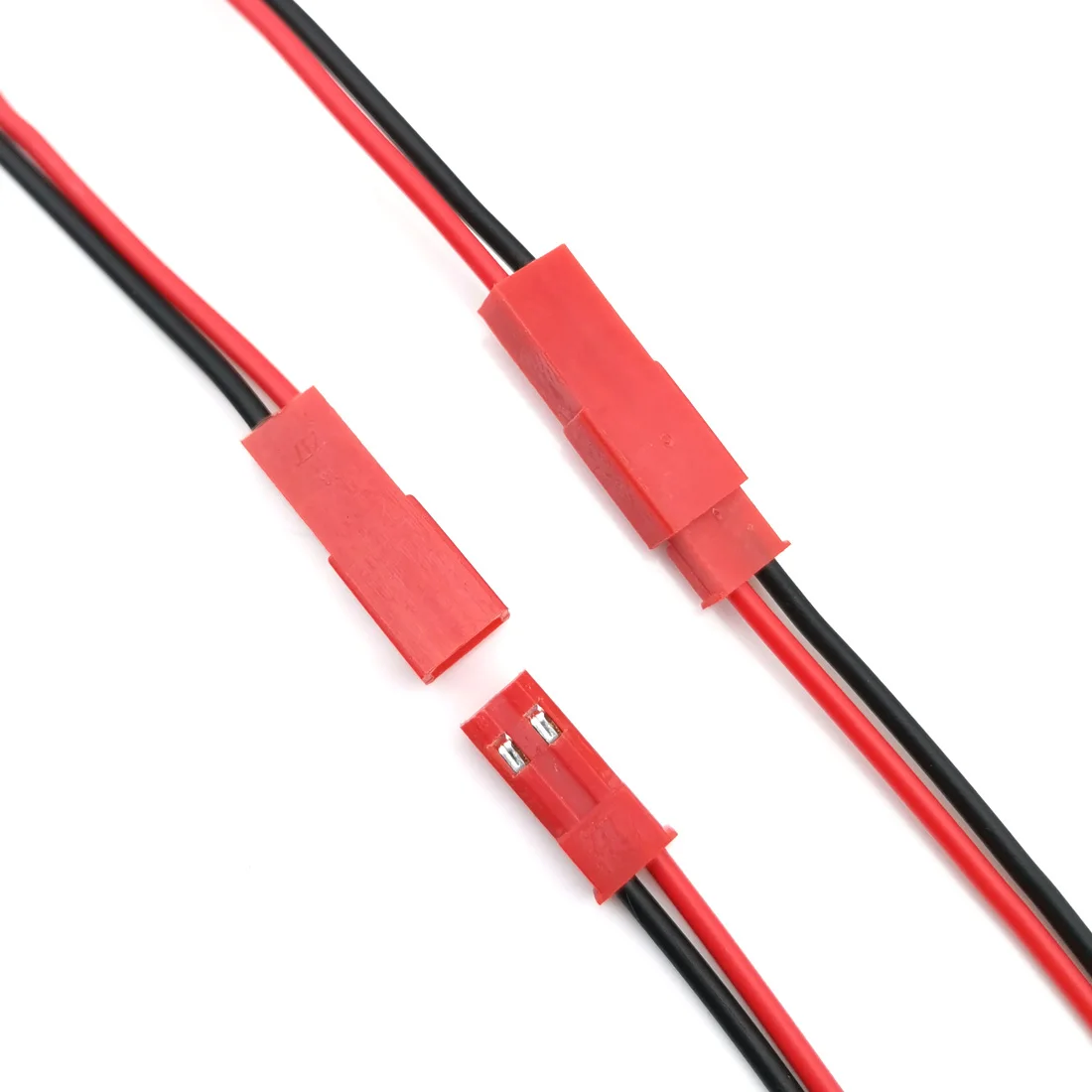 

10pair/lot 150mm Male&Female Connector JST Plug Cable For RC BEC Battery Helicopter DIY FPV Drone 2 Pin Connectors Terminals