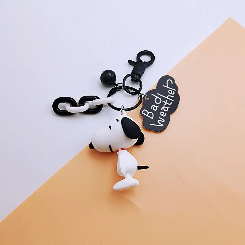 Мультяшный Брелок Snoopy женский милый автомобильный брелок кольцо с пряжкой