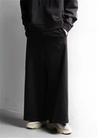 mens wide leg trousers four seasons stage style fashion trend casual loose large size wide leg trousers