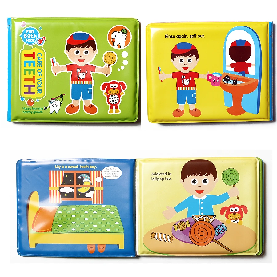Детские Игрушки для ванны Мягкие Водонепроницаемые книги обучающие и