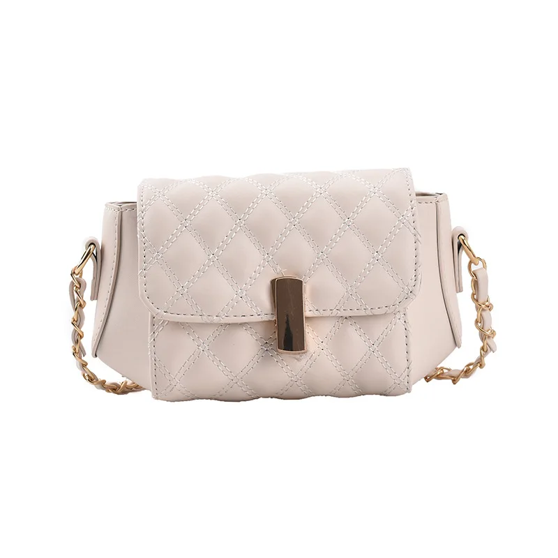 

Simple PU Leather Crossbody Bags For Women 2021 Summer Chain Shoulder Bag Handbags Trending Luxury Travel Small Square Bag