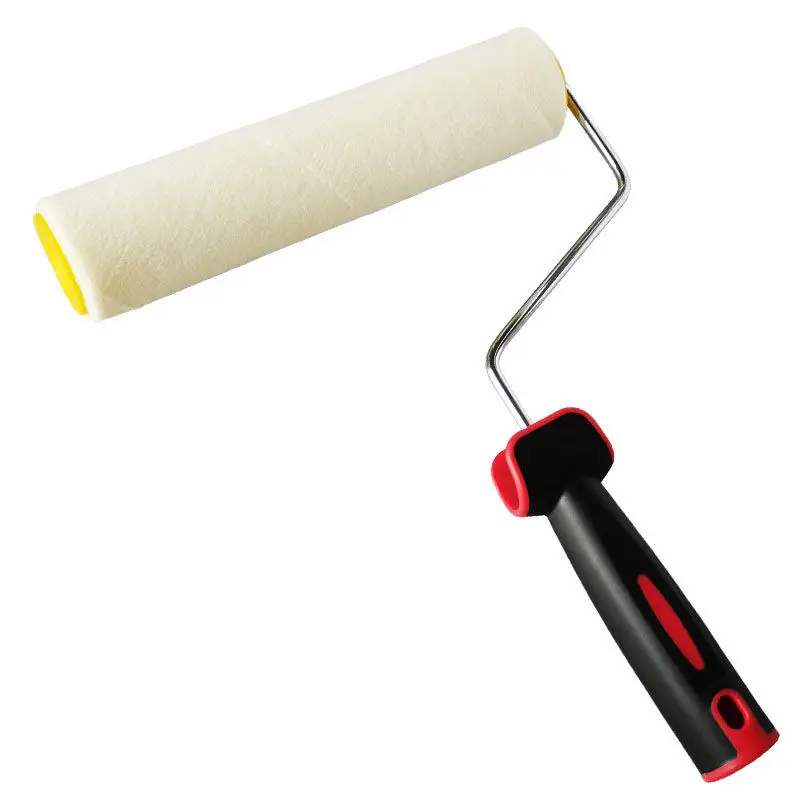 

1pcs Multifunctional Paint Roller Brush Removable With Handle 9 inches Wool Brush Home Repair Wall Painting Decorative Tool