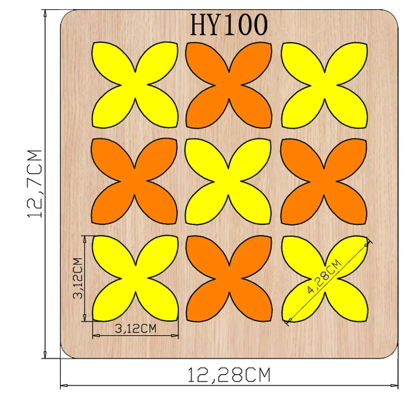 

Colorful petals cutting dies 2019 new die cut &wooden dies Suitable for common die cutting machines on the market
