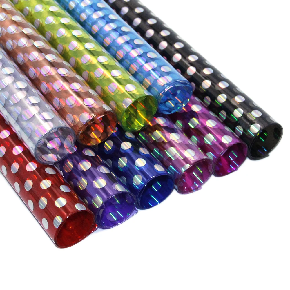 

10pcs Transparent Dots PU Faux Leather Fabric Sheets,Vinyl Fabric Clothing Upholstery Earring Handbag Crafts Decor,1Yc10564