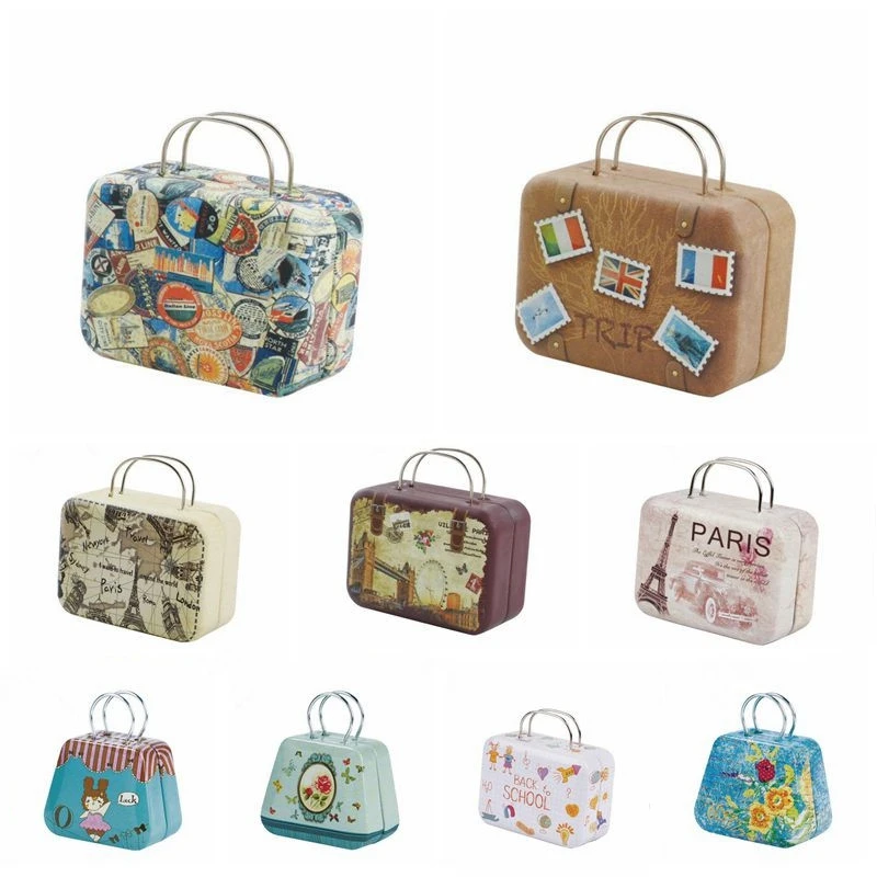 Игрушки для детей мультфильм красивая кукла аксессуары металлический чемодан