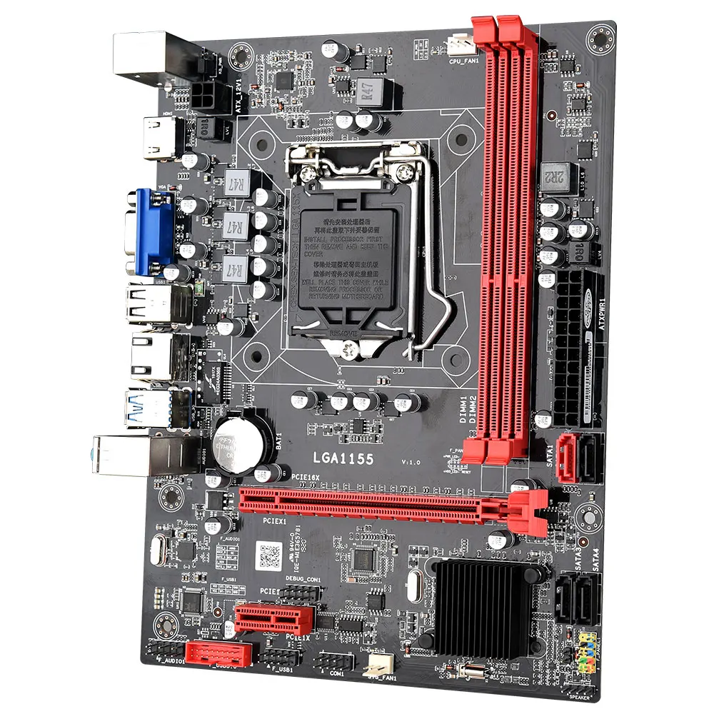 DAIXU B75mATX настольная материнская плата B75 LGA1155 для i3 i5 i7 CPU PCI-E 16X поддержка памяти ddr3