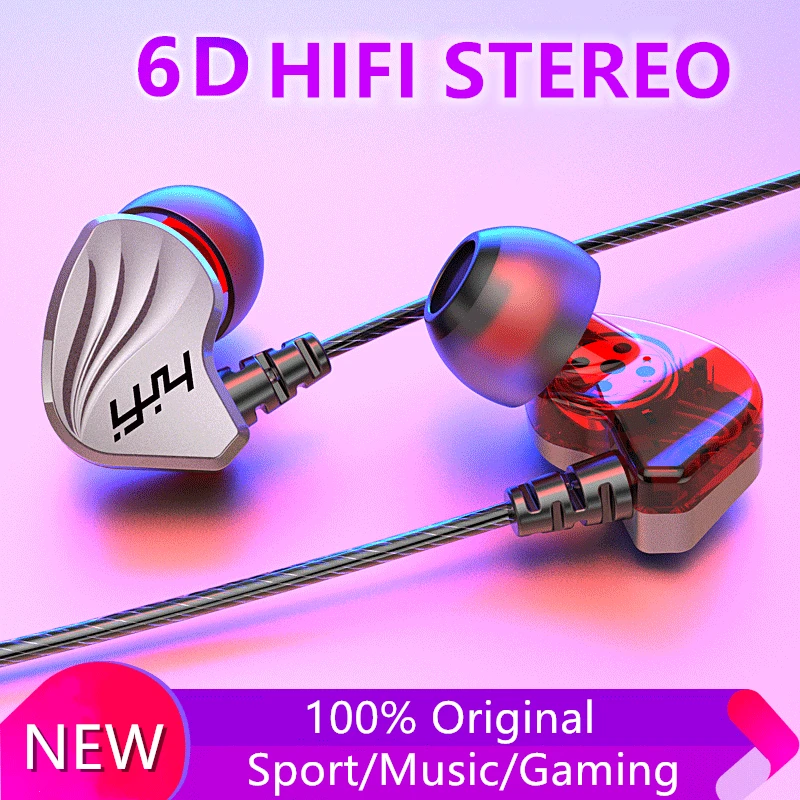 100% оригинал 2019 новая Проводная гарнитура Спортивная hi-fi-стереозвук музыкальная