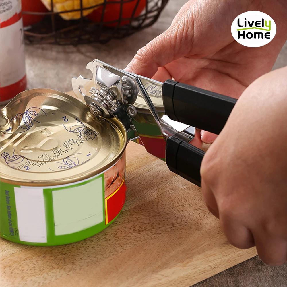 

Safety Easy Manual Can Openers Household Professional Effortless Openers with Turn Knob Kitchen Useful Tools